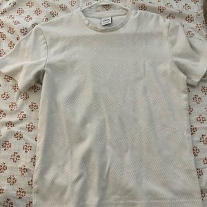 Zara textured white shirt